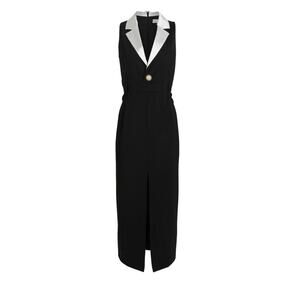 Ronny Kobo Andriella Blazer Midi Dress - S - Black & White Cocktail Quiet Luxury